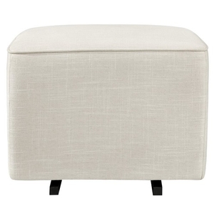 Gliding Ottoman White Linen